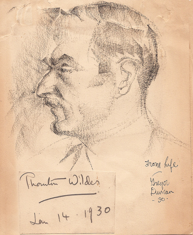 Gregor Duncan Thornton Wilder 1930 Playright Novelist